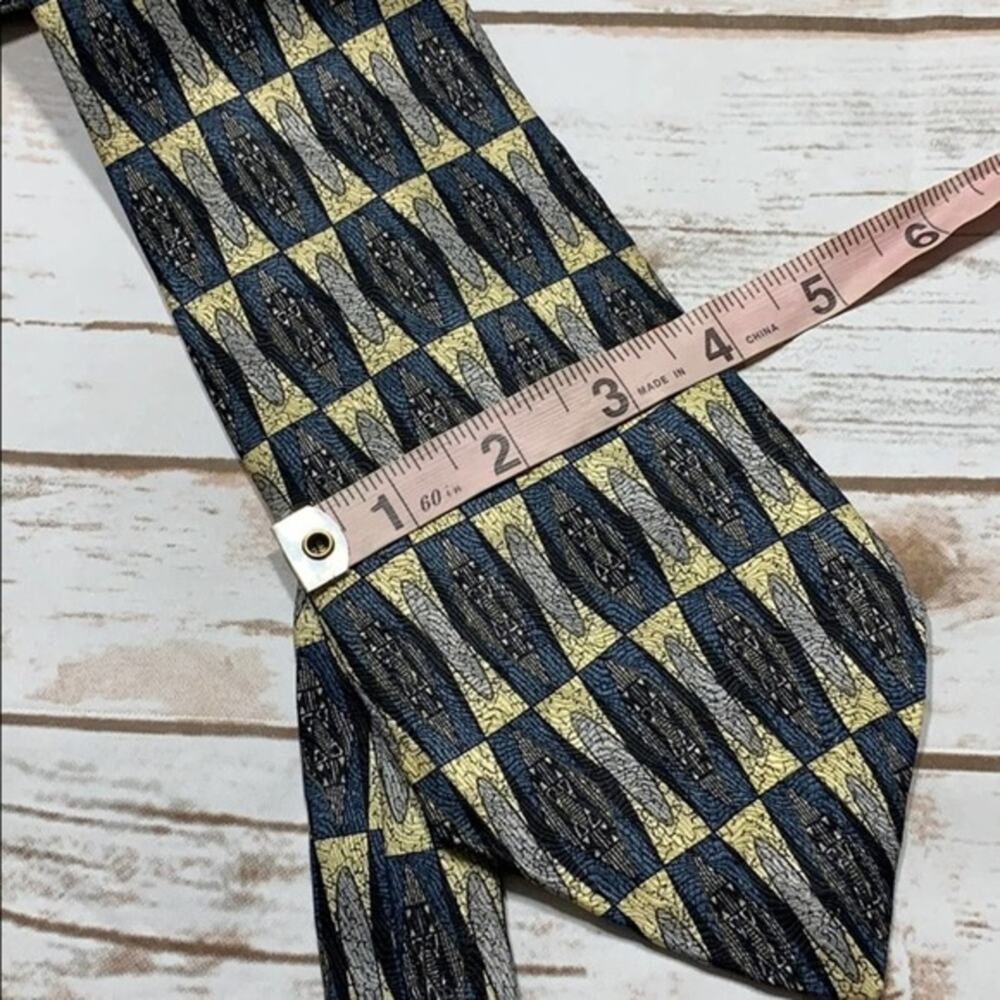 Alexander Lloyd silk Extra Long tie - Picture 2 of 3